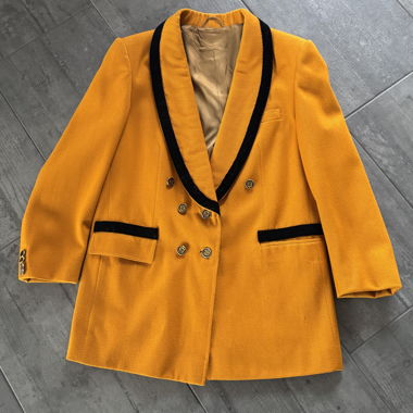 Blazer in velluto e ciniglia