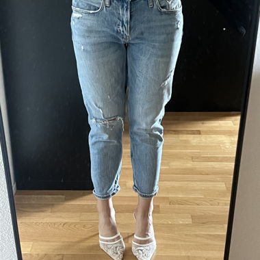 Jeans Boyfriend Zara bleu clair