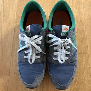 Sneakers New Balance 420 blu, verde e arancione