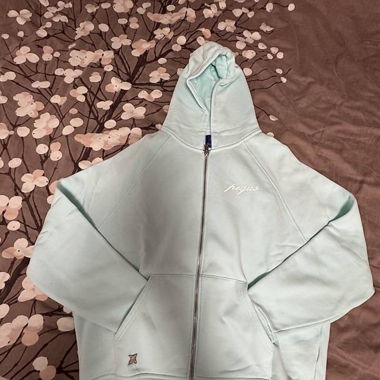 Felpa con cappuccio con zip, taglia L