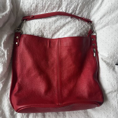 Borsa a mano in pelle vera