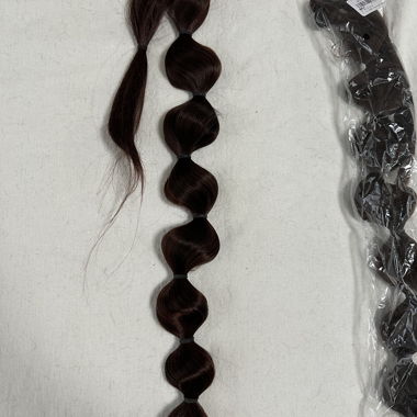 Bubble Braid Hair Extension Dark Brown