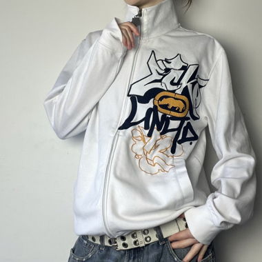 Veste zippée blanche Ecko