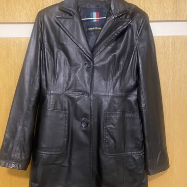 Veste en cuir italienne