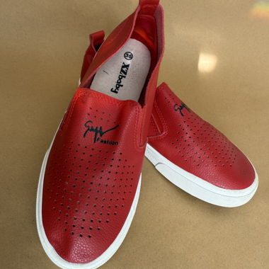 Baskets slip-on rouges