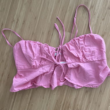 Top rosa (vorne zum Zuschnüren)