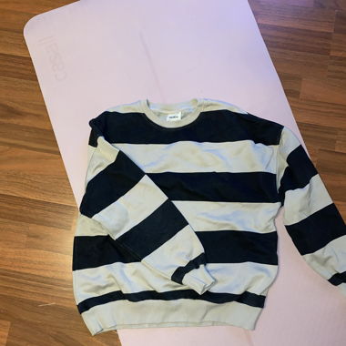 Gestreifter hoodie