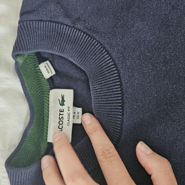 Pull Lacoste bleu marine