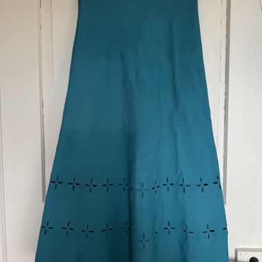 Gonna in maglia A-line Sandro turchese