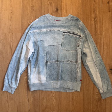 Maglione effetto jeans, Hugo Boss, tg. M