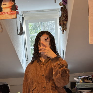 Wildlederjacke braun