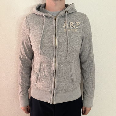 A&F grauer Hoodie L
