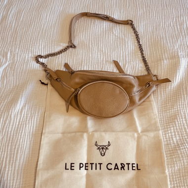 Marsupio in pelle beige Le Petit Cartel
