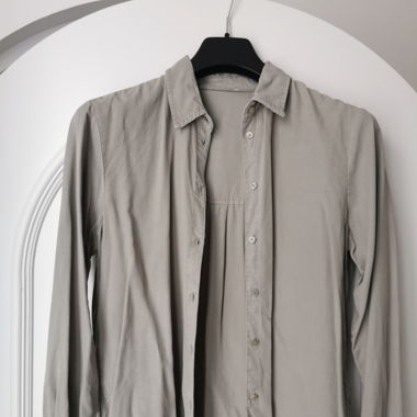 Hemdbluse, warmes grau