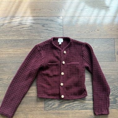 H&M Cardigan weinrot