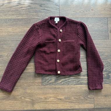 H&M Cardigan weinrot