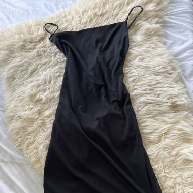 Black mini dress