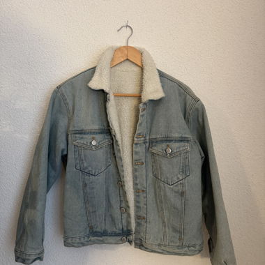 Lined denim jacket