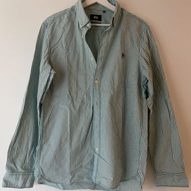 Gestreiftes WE Herrenhemd Stretch Oxford M