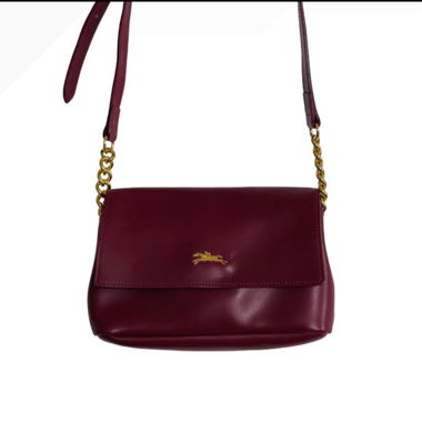Sac bandoulière Longchamp bordeaux