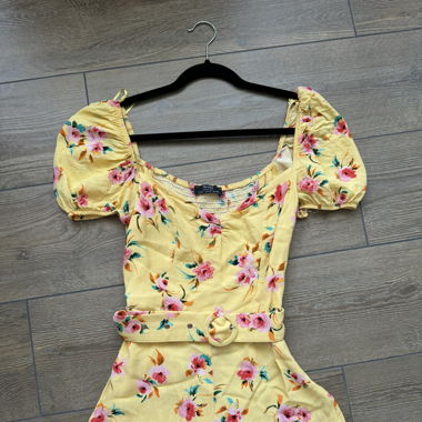 Jumpsuit gelb mit blumen