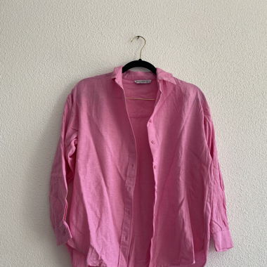 Stradivarius Pinke Hemdbluse Gr. S