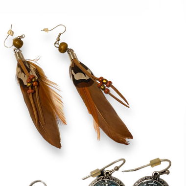 Lot de boucles d'oreilles fantaisie