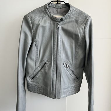Esprit Grey Leather Jacket