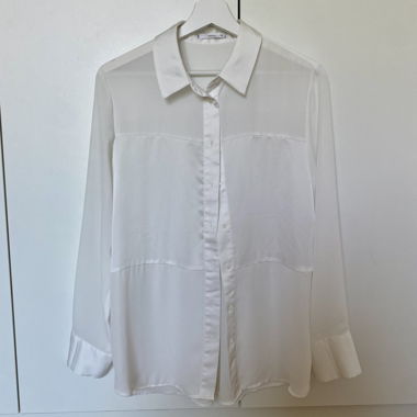 Chemise blanche effet soie
