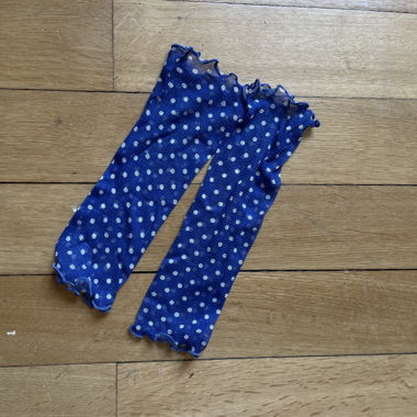 Blue Arm Warmers with Dots