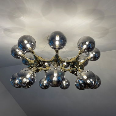 PENDANT LAMP ATOMIC BALL BRASS 74 cm - KARE DESIGN