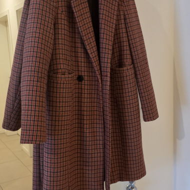 Manteau Vero Moda carreaux rose taille S
