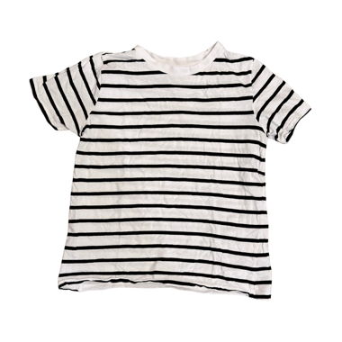 T‑shirt bianca a righe nere