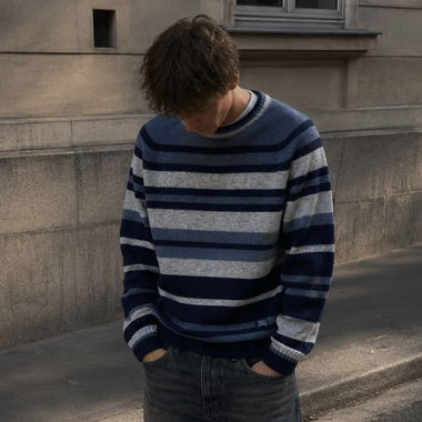 Burberry Gestreifter Wollpullover, grösse L