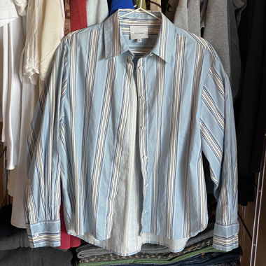 Camicia a righe blu