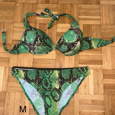 Bikini Set Schlange gruen M