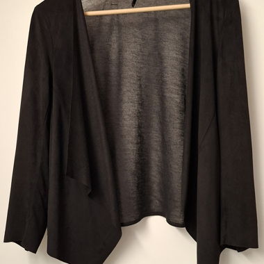 Veste légère en similicuir et tricot ONLY