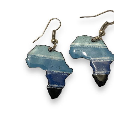 Paire de boucles d'oreille Afrique