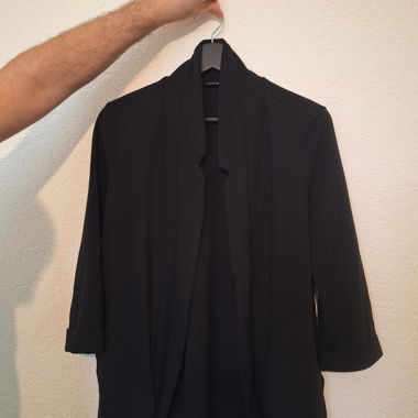 Blazer nero lungo
