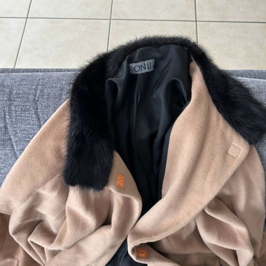 Cappotto in lana e pelliccia