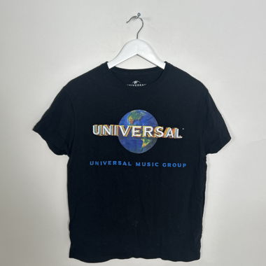 Universal Black Graphic T-Shirt