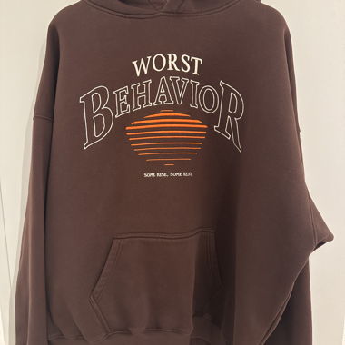 Felpa con cappuccio « Worst Behavior »