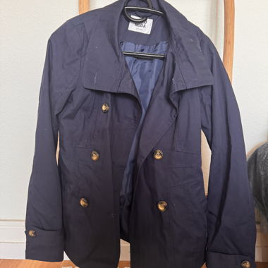 Navy MODA Trench Coat