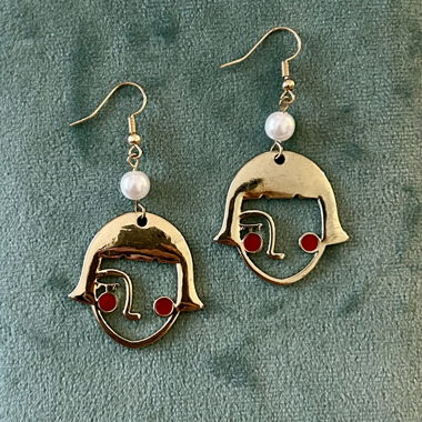 Boucles d'oreilles «Face»