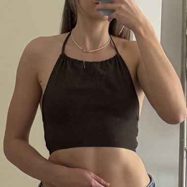 Brown Crop Top Gr. 34