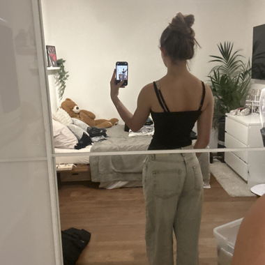 Hellbeige Jeans
