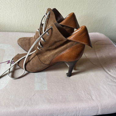 Lace-up Heeled Ankle Boots