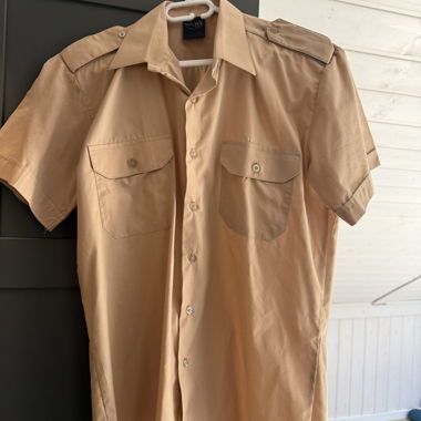Camicia Beige a Maniche Corte Mil-Tec