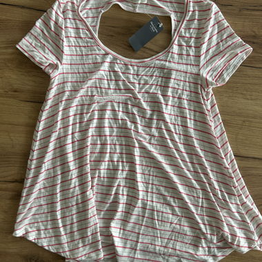 T-shirt cut-out a righe di abercrombie&fitch