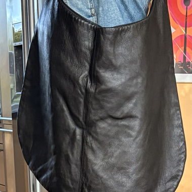 Borsa italiana in pelle nera